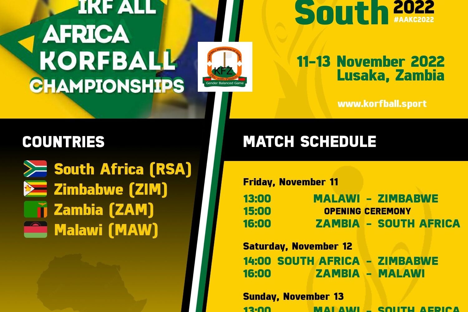 Let's rally our full support behind the Zimbabwe Korfball National Team ...