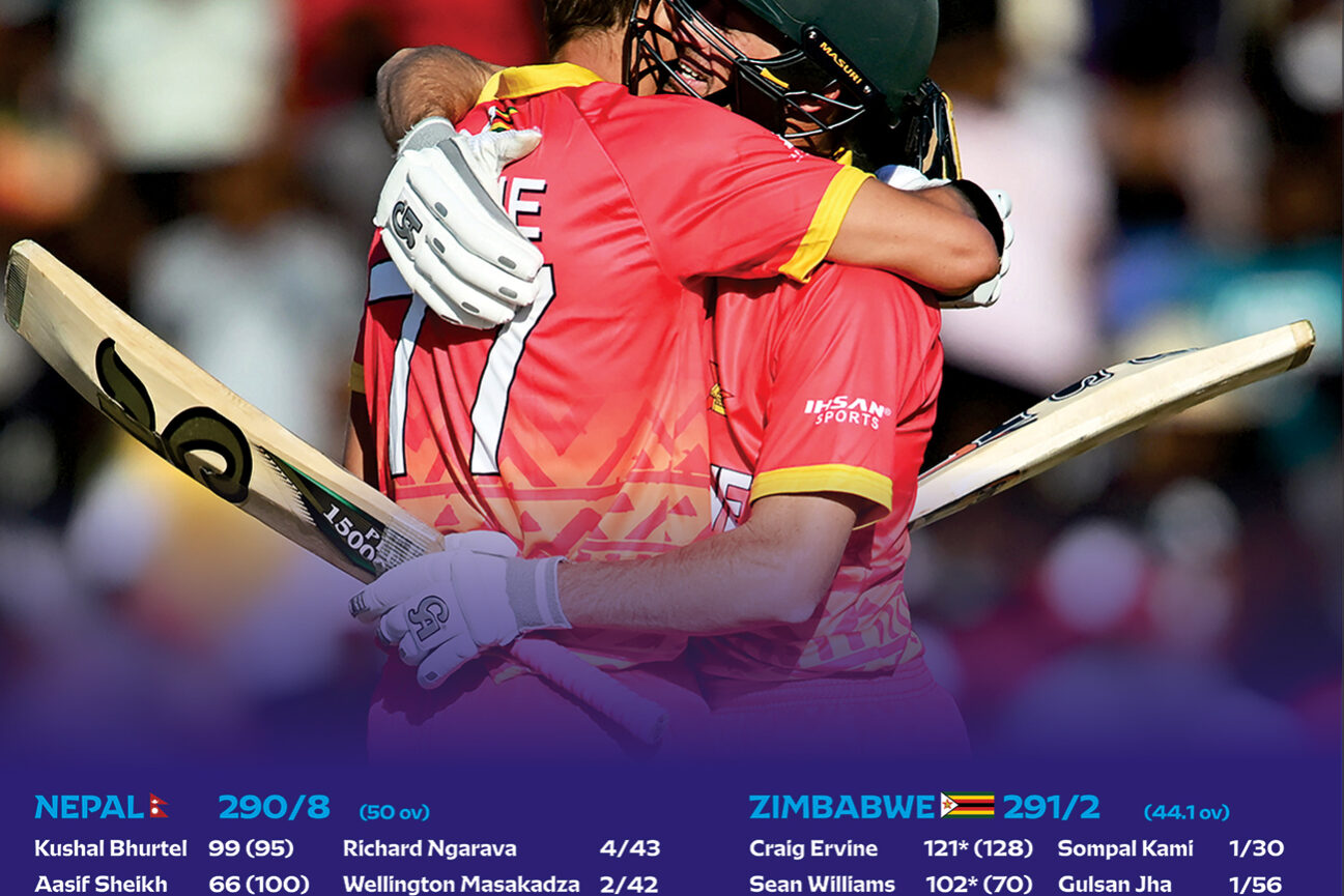 Congratulations to the Zimbabwe Cricket Men's National team for